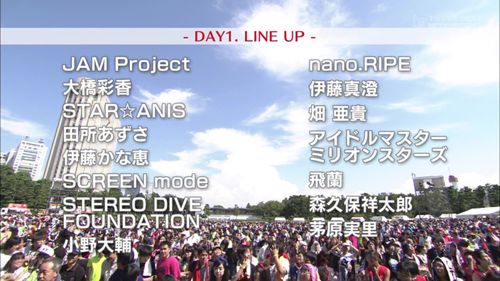 Lantis Matsuri 2014 Day 1 Line Up