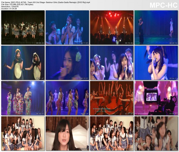 [SEC-PDJ] JKT48 - Team KIII 2nd Stage -Seishun Girls (Gadis-Gadis Remaja)- [DVD Rip]